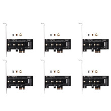 6X Agregue Tarjetas Adaptador PCIE Una M2 PCI Express 3.0 X1 Una NVME SSD M2 PCIE Adaptador Raiser Soporte 2230 2242 2260 2280 M.2 SSD
