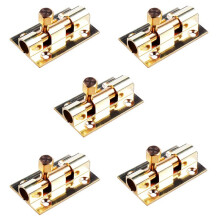 5 Pcs 1.5-Inch Long Brass Door Sliding Lock Bolt Gold