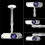 2X Projector Bracket 30-60cm Rotatable Support Ceiling Wall Hanger Holder Aluminum Mount for Camera/Projector 7