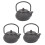 3Pcs 50Ml Japanese Style Cast Iron Kettle Teapot Comes + Strainer Tea Pot 1