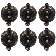 6X Plastic Ice Fishing Reels Fly Fishing Tackle Round Wheel Fishing Accessories