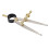 3X Leather  Rotating  Tool DIY Wing Divider Adjustable Steel Leather  Making Rotating Tool  Creaser 3