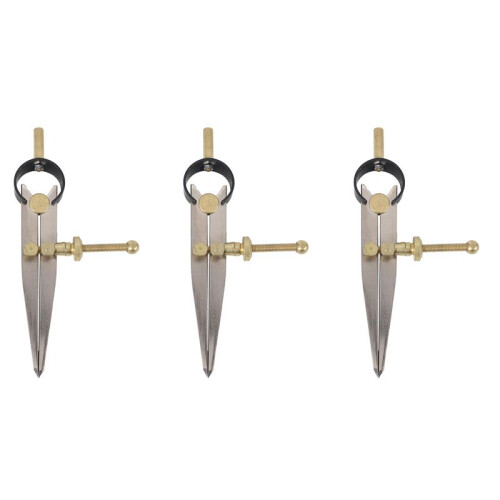 3X Leather  Rotating  Tool DIY Wing Divider Adjustable Steel Leather  Making Rotating Tool  Creaser