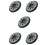 5pcs 5Inch Hook and Loop Replacement Sander Pad for -Fit DWE6421/6421K, DWE6423/6423K, DCW210B Random Track Sander 1
