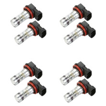 8X H8 H11 H16 6000K Vit 100W High Power LED Dimljus Driving Bulb DRL