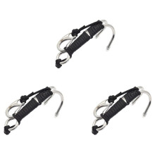 3X KEEP DIVING Submarinismo Gancho de Deriva de Arrecife de Acero Inoxidable Doble Doble con Línea Y Gancho de Clips para Buceo Actual Bajo El Agua,