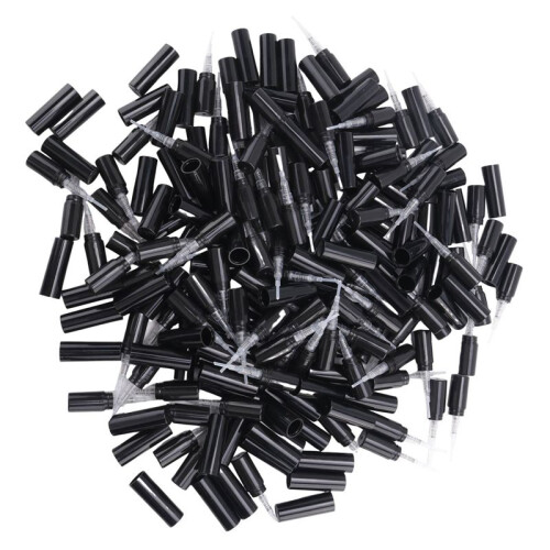 400Pcs / Lot 2Ml Black Plastic Perfume Spray Bottle Sample Spray Sprayer Atomizer Perfume Bottle 2