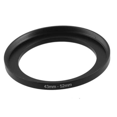2PCS Replacement Metal Filter Step  Ring Adapter for Camera, 40.5mm-52mm & 43mm-52mm 2