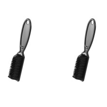 2X Fade Brush Comb Scissors Cleaning Brush Barber Shop Skin Fade Vintage Oil  Shape Carving Cleaning Brush