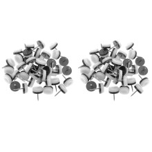 80Pcs Thickened Furniture Glide,Nail- Slider Pad Floor for Wooden Leg Feet Of Chair Table Sofa(18Mm or 0.7Inch,White)