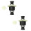 2Pcs RC Car Differential Assembly for SG with 2Pcs Front Steering Cup Wheel  for SG 8