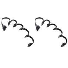 2X 15 Pin Power Extension Hard Drive Cable 1 Male to 5 Female Power Supply Splitter Adapter Cable For DIY PC Sever
