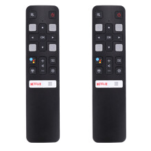 2X TéLéCommande Rc802V Fmr1 Jur6 65P8S 49S6800Fs 49S6510Fs pour Tcl Tv