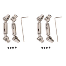 4X Ural Truck RC Car Spare Parts Metal Front Rear Drive Shaft for Henglong WPL Ural B36 B16 C14 C24 B24