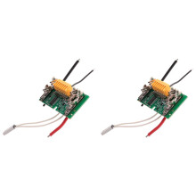 2X Teile der Leiterplatten-Leiterplatte, Li-Ionen-Schutz für -Ersatzbatterie Leiterplatte Li-Ionen-18-V-Batterie Leiterplatten-Leiterplatte für