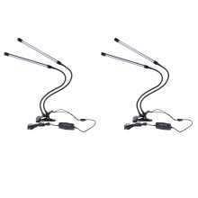 2X USB LED Luz de Crecimiento Interior, 40W de Espectro Completo LáMparas Fito Luz del Blanca para Plantas Hidroponía de la Casa Caja de Cultivo