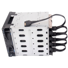2X 15 Pin Power Extension Hard Drive Cable 1 Male to 5 Female Power Supply Splitter Adapter Cable For DIY PC Sever