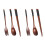 2X Wooden Flatware Set, Wooden Portable Set Chopsticks Spoon Fork Tableware Dinnerware with Black Twining Thread 1