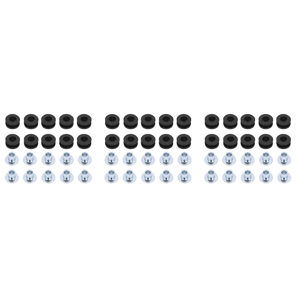 30Pcs Motorcycle Rubber Grommets For For For For Fairings Black 6032148495114