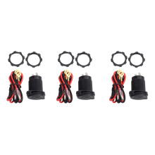 3X Quick Charge 3.0 Dual USB Car Charger 12V 36W USB Fast Charger with for Boat Motorcycle Truck Cart Green