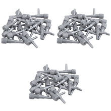 Aquarium Fish Oxygen Air Tubing Flow Control Valve 60 Pcs Gray