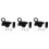 3X Aluminum Alloy Security Automatic Window Gate Lock Spring Bounce Door Bolt , Black 1
