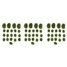 60 Pieces 2 Sizes Artificial Moss Rocks Decorative Faux Green Moss Covered Stones