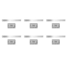 6X Guitar Neck Notched Straight Luthiers Tool with String Action Ruler for 24.75 Inch and 25.5 Inch