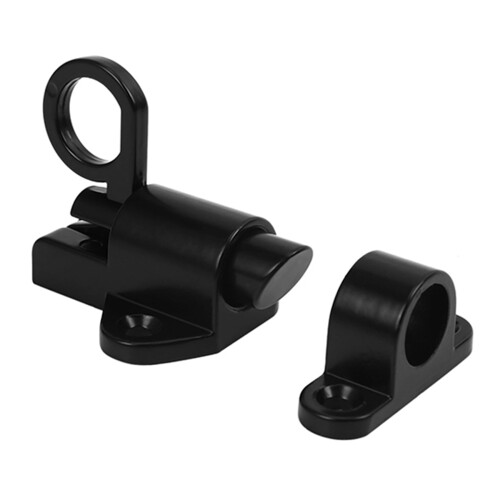 3X Aluminum Alloy Security Automatic Window Gate Lock Spring Bounce Door Bolt , Black 1