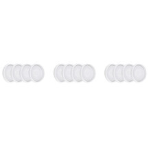 12 Pack Runde Silikon Untersetzer Formen, Klare Epoxid Formen zum Gießen mit Harz, Beton, Zement und Polymer Clay
