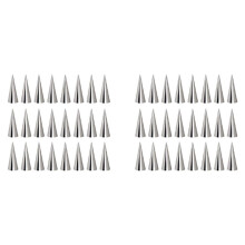 48 Stücke Edelstahl Gebäck Creme Horn Formen Konische Rohr Kegel Gebäck Rolle Horn Form Küchen Back Spule Werkzeug