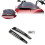 4x Black Split Windshield Side Trim for Touring Road Glide FLTR 2015-2020 2
