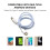 2X Cable USB Tipo B Midi Una Conector Tipo C, Cable Adaptador, Cable de Audio de Piano 2