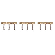 Gitaar Gecompenseerde Brug Messing Zadels Set 10.8 mm Stijl Brug Zadel voor TL Stijl 6 Snaren Elektrische Gitaar Deel (9 Stks)