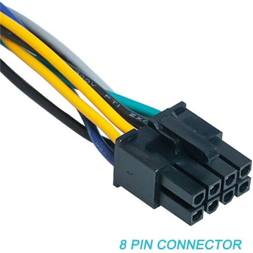 3X Cabo Adaptador de Alimentação ATX PSU de 24 Pinos para 8 Pinos Compatível com  Optiplex 3020 7020 9020 Precision T1700 12 Polegadas (30 cm) 2