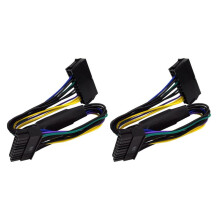 2X 24-Pins Naar 18-Pins ATX PSU-Voedingsadapterkabel voor  Z220 Z230 Z420 Z620 Werkstation 13-Inch (33 cm)