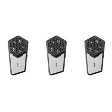3X Personal Electric Air Face Mask Fan for Air Supply, 650MAh Used for Cycling,Running, Weeding, Outdoor Sports