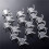 100 Pieces Acrylic Display Holder Clear Plastic Display Easel Stands Acrylic Display Easel Holders 5