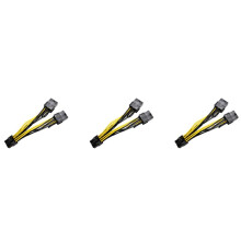 3X 8Pin to Dual 8Pin(6+2) Power Cable GPU Power Cable for K80 M40 M60 P40 P100