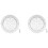 2pcs 8Inch Pool Main Drain Cover the Top Grate Bottom Mounting Plates White Replacement Pool Drain Cover 1