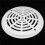 2pcs 8Inch Pool Main Drain Cover the Top Grate Bottom Mounting Plates White Replacement Pool Drain Cover 6