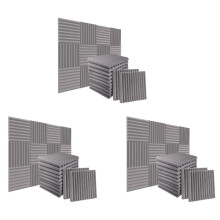 72 Packungen 1 Zoll x 12 Zoll x 12 Zoll Schall Dichte Schaum Stoff Platten Schall Absorbierende Isolierung Für Aufnahme Studio, Spielzimmer