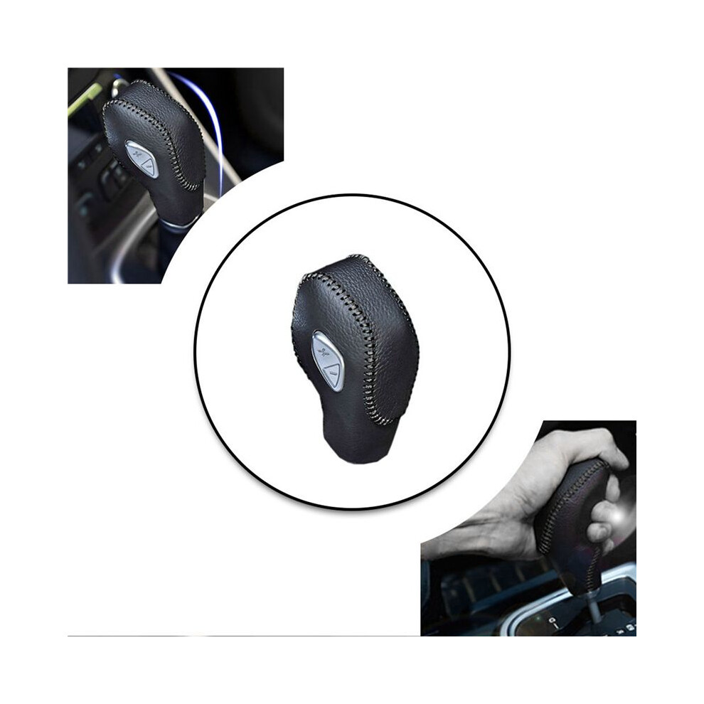 4Pcs Gear Shift Knob Case Cover Handbrake Cover For Fiesta Mk7 2009 - 2015 Ecosport 2012 - 2017, Pu Leather 6133878005335