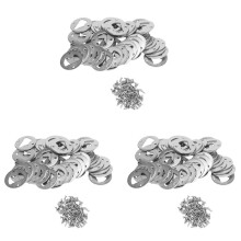 150 Set Bottle Opener Insert,Stainless Steel Round DIY Bottle Opener Hardware Kit Hardware Parts Supply with Screws