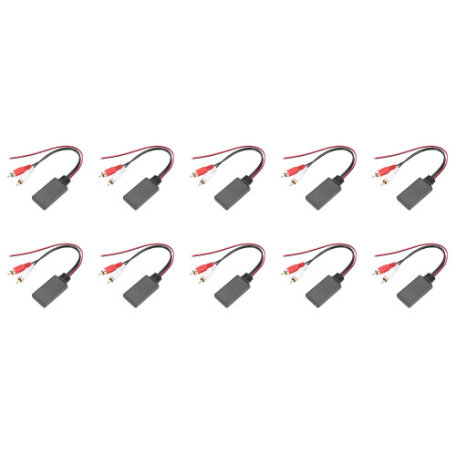 10X Car Universal Wireless  Module Music Adapter Rca Aux Audio Cable
