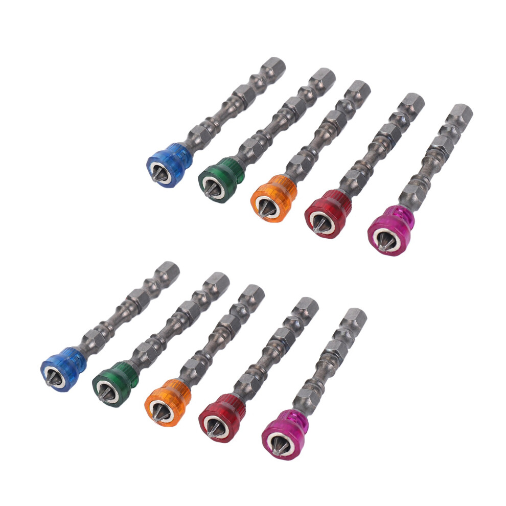 10X Anti Slip Electric Hex Magnetic Screwdriver 65Mm S2 Ph2 Single Bit Tool 5 Color 4711680262515