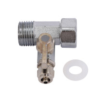 2X RO Feed Water Adapter 1/2 inch to 1/4 inch  Valve Faucet Tap Feed Reverse Osmosis Silver