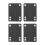 Rubber Skateboard Riser Pad 1/8 3Mm Pack Of 4 1