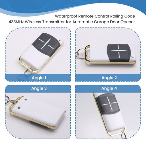 Waterproof Remote Control Rolling Code 433MHz Wireless Transmitter for Automatic Garage Door Opener 2