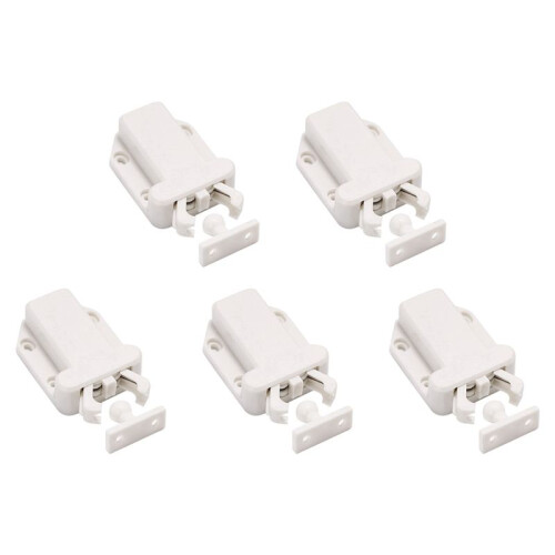 5PCS Furniture Lock Cabinet Touch  with Function Push to Open Catch Lock for Cupboard Wardrobe